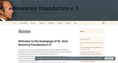 Desktop Screenshot of nowotny-foundation.com