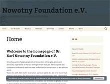 Tablet Screenshot of nowotny-foundation.com